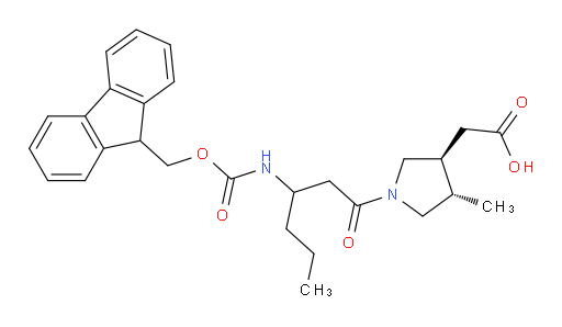rac-2-[(3R,4R)-1-[3-({[(9H-fluoren-9-yl)methoxy]carbonyl}amino)hexanoyl]-4-methylpyrrolidin-3-yl]acetic acid