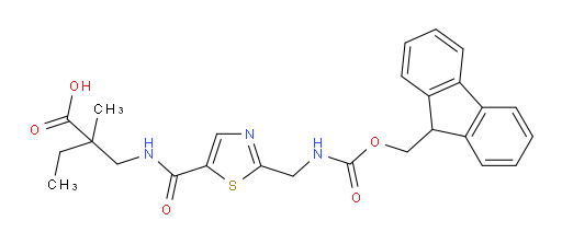 2-[({2-[({[(9H-fluoren-9-yl)methoxy]carbonyl}amino)methyl]-1,3-thiazol-5-yl}formamido)methyl]-2-methylbutanoic acid
