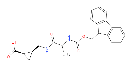rac-(1R,2S)-2-{[2-({[(9H-fluoren-9-yl)methoxy]carbonyl}amino)propanamido]methyl}cyclopropane-1-carboxylic acid