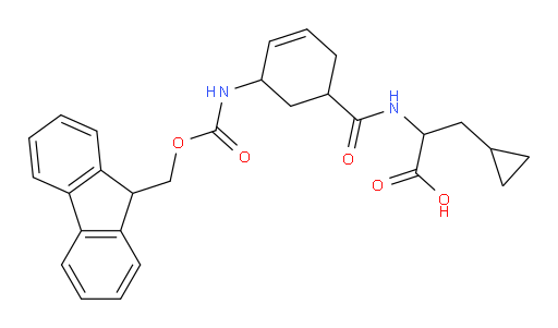 3-cyclopropyl-2-{[5-({[(9H-fluoren-9-yl)methoxy]carbonyl}amino)cyclohex-3-en-1-yl]formamido}propanoic acid