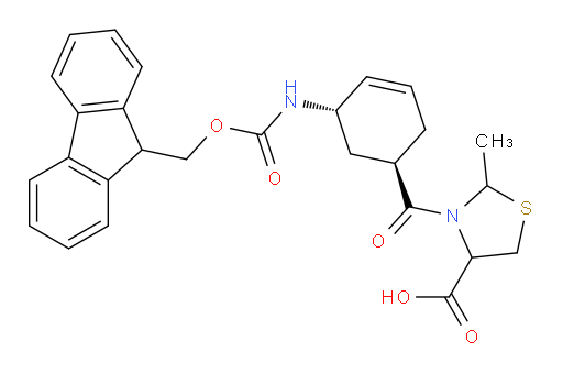 rac-3-[(1R,5S)-5-({[(9H-fluoren-9-yl)methoxy]carbonyl}amino)cyclohex-3-ene-1-carbonyl]-2-methyl-1,3-thiazolidine-4-carboxylic acid