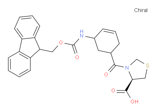(4R)-3-[5-({[(9H-fluoren-9-yl)methoxy]carbonyl}amino)cyclohex-3-ene-1-carbonyl]-1,3-thiazolidine-4-carboxylic acid