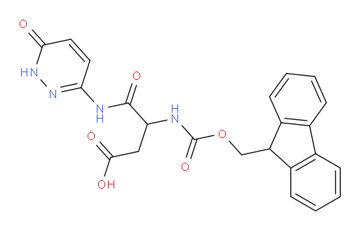 3-({[(9H-fluoren-9-yl)methoxy]carbonyl}amino)-3-[(6-oxo-1,6-dihydropyridazin-3-yl)carbamoyl]propanoic acid