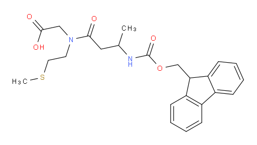 2-[3-({[(9H-fluoren-9-yl)methoxy]carbonyl}amino)-N-[2-(methylsulfanyl)ethyl]butanamido]acetic acid
