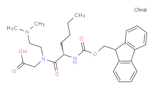2-[(2S)-N-[2-(dimethylamino)ethyl]-2-({[(9H-fluoren-9-yl)methoxy]carbonyl}amino)hexanamido]acetic acid