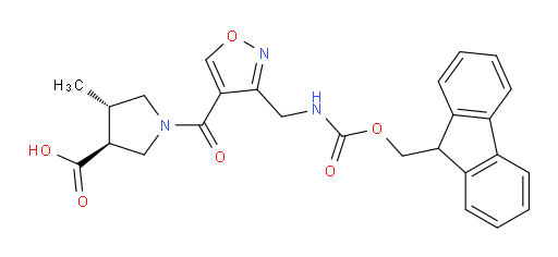 rac-(3R,4R)-1-{3-[({[(9H-fluoren-9-yl)methoxy]carbonyl}amino)methyl]-1,2-oxazole-4-carbonyl}-4-methylpyrrolidine-3-carboxylic acid