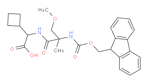 2-cyclobutyl-2-[2-({[(9H-fluoren-9-yl)methoxy]carbonyl}amino)-2-(methoxymethyl)propanamido]acetic acid