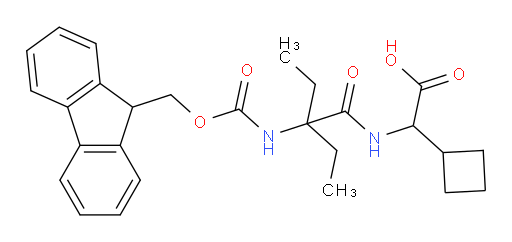 2-cyclobutyl-2-[2-ethyl-2-({[(9H-fluoren-9-yl)methoxy]carbonyl}amino)butanamido]acetic acid