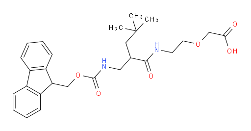 2-(2-{2-[({[(9H-fluoren-9-yl)methoxy]carbonyl}amino)methyl]-4,4-dimethylpentanamido}ethoxy)acetic acid
