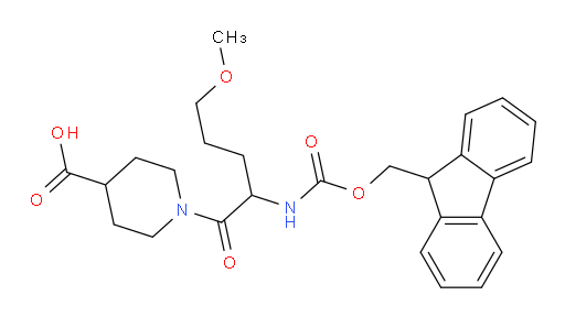 1-[2-({[(9H-fluoren-9-yl)methoxy]carbonyl}amino)-5-methoxypentanoyl]piperidine-4-carboxylic acid