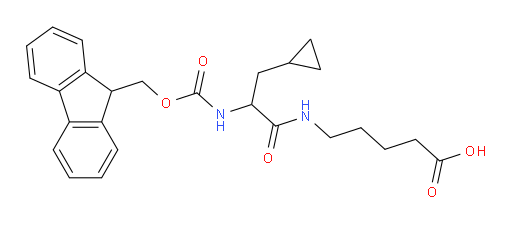 5-[3-cyclopropyl-2-({[(9H-fluoren-9-yl)methoxy]carbonyl}amino)propanamido]pentanoic acid