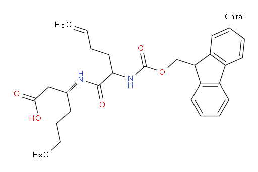 (3R)-3-[2-({[(9H-fluoren-9-yl)methoxy]carbonyl}amino)hex-5-enamido]heptanoic acid