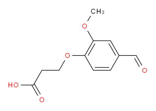3-(4-formyl-2-methoxyphenoxy)propanoic acid