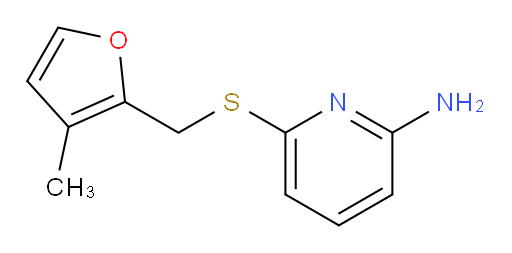 6-{[(3-methylfuran-2-yl)methyl]sulfanyl}pyridin-2-amine