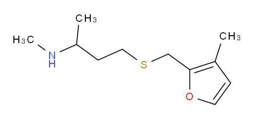 methyl(4-{[(3-methylfuran-2-yl)methyl]sulfanyl}butan-2-yl)amine