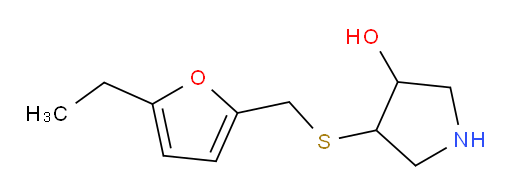4-{[(5-ethylfuran-2-yl)methyl]sulfanyl}pyrrolidin-3-ol