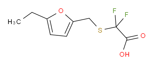 2-{[(5-ethylfuran-2-yl)methyl]sulfanyl}-2,2-difluoroacetic acid