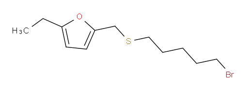 2-{[(5-bromopentyl)sulfanyl]methyl}-5-ethylfuran