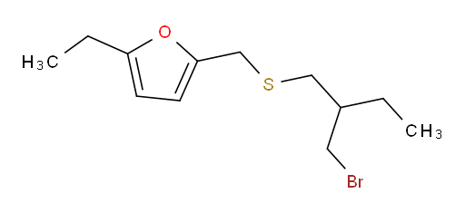 2-({[2-(bromomethyl)butyl]sulfanyl}methyl)-5-ethylfuran