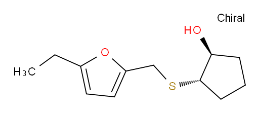 (1S,2S)-2-{[(5-ethylfuran-2-yl)methyl]sulfanyl}cyclopentan-1-ol