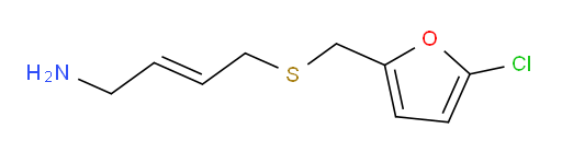 4-{[(5-chlorofuran-2-yl)methyl]sulfanyl}but-2-en-1-amine