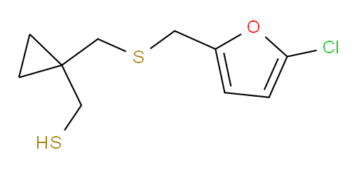 [1-({[(5-chlorofuran-2-yl)methyl]sulfanyl}methyl)cyclopropyl]methanethiol