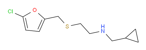 (2-{[(5-chlorofuran-2-yl)methyl]sulfanyl}ethyl)(cyclopropylmethyl)amine