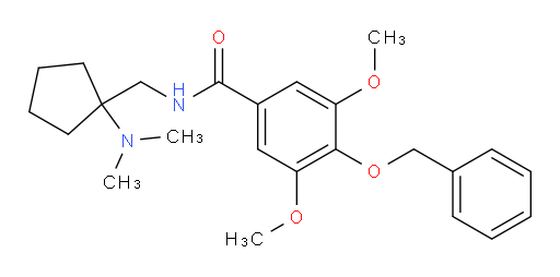 4-(benzyloxy)-N-{[1-(dimethylamino)cyclopentyl]methyl}-3,5-dimethoxybenzamide
