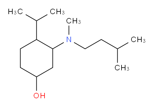3-[methyl(3-methylbutyl)amino]-4-(propan-2-yl)cyclohexan-1-ol