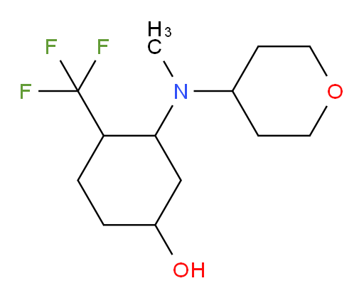 3-[methyl(oxan-4-yl)amino]-4-(trifluoromethyl)cyclohexan-1-ol