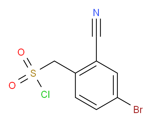 (4-bromo-2-cyanophenyl)methanesulfonyl chloride