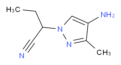 2-(4-amino-3-methyl-1H-pyrazol-1-yl)butanenitrile