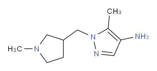 5-methyl-1-[(1-methylpyrrolidin-3-yl)methyl]-1H-pyrazol-4-amine