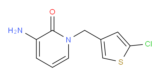 3-amino-1-[(5-chlorothiophen-3-yl)methyl]-1,2-dihydropyridin-2-one