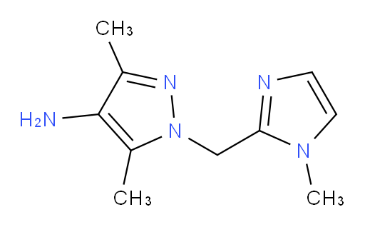3,5-dimethyl-1-[(1-methyl-1H-imidazol-2-yl)methyl]-1H-pyrazol-4-amine