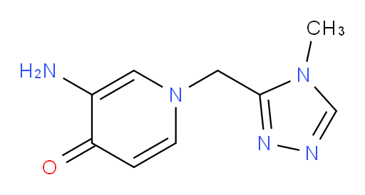 3-amino-1-[(4-methyl-4H-1,2,4-triazol-3-yl)methyl]-1,4-dihydropyridin-4-one