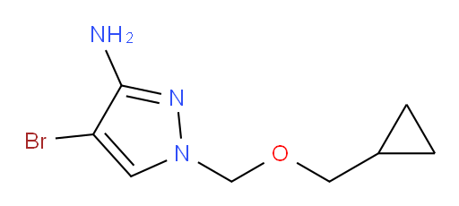 4-bromo-1-[(cyclopropylmethoxy)methyl]-1H-pyrazol-3-amine