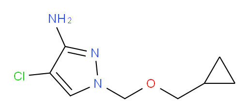 4-chloro-1-[(cyclopropylmethoxy)methyl]-1H-pyrazol-3-amine