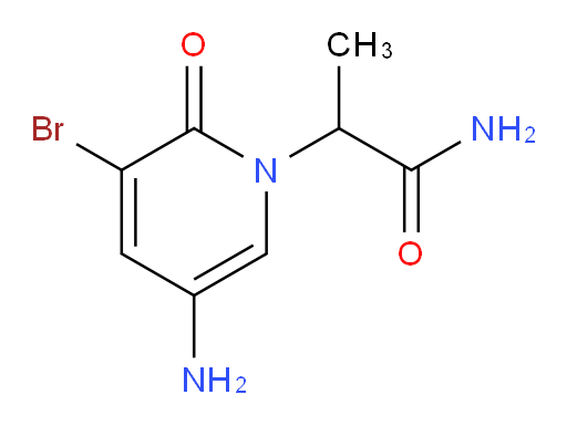 2-(5-amino-3-bromo-2-oxo-1,2-dihydropyridin-1-yl)propanamide