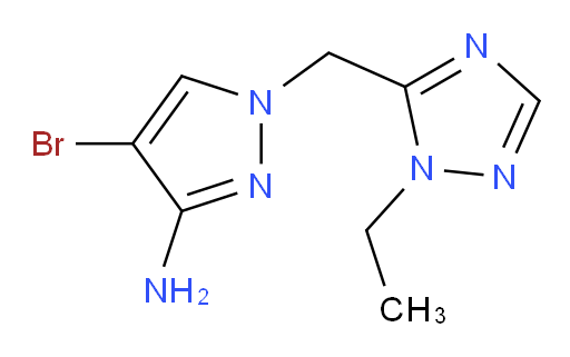 4-bromo-1-[(1-ethyl-1H-1,2,4-triazol-5-yl)methyl]-1H-pyrazol-3-amine