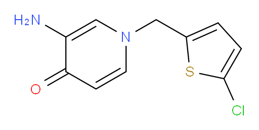 3-amino-1-[(5-chlorothiophen-2-yl)methyl]-1,4-dihydropyridin-4-one