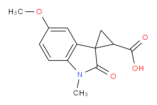 5'-methoxy-1'-methyl-2'-oxo-1',2'-dihydrospiro[cyclopropane-1,3'-indole]-2-carboxylic acid