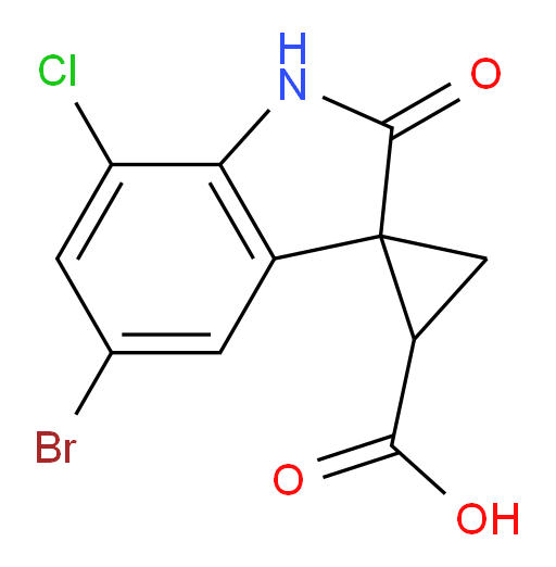 5'-bromo-7'-chloro-2'-oxo-1',2'-dihydrospiro[cyclopropane-1,3'-indole]-3-carboxylic acid