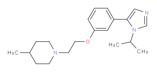 4-methyl-1-(2-{3-[1-(propan-2-yl)-1H-imidazol-5-yl]phenoxy}ethyl)piperidine