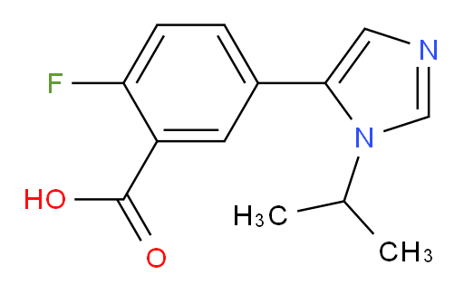 2-fluoro-5-[1-(propan-2-yl)-1H-imidazol-5-yl]benzoic acid