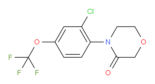 4-[2-chloro-4-(trifluoromethoxy)phenyl]morpholin-3-one