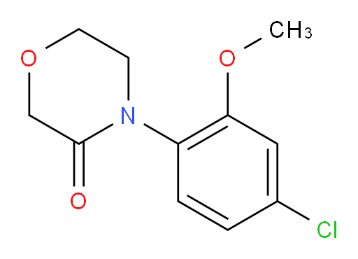 4-(4-chloro-2-methoxyphenyl)morpholin-3-one