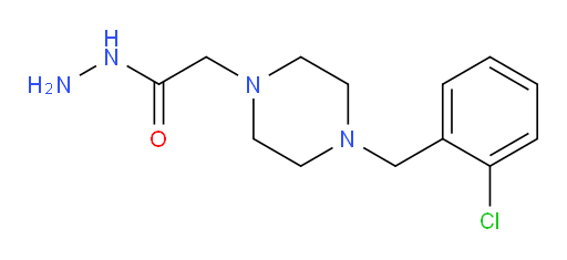 2-{4-[(2-chlorophenyl)methyl]piperazin-1-yl}acetohydrazide