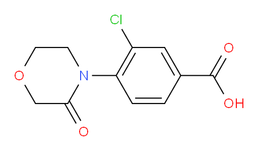 3-chloro-4-(3-oxomorpholin-4-yl)benzoic acid