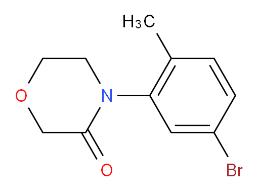 4-(5-bromo-2-methylphenyl)morpholin-3-one